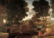 Nicolas Poussin, A Roman Road 1648 Oil on canvas